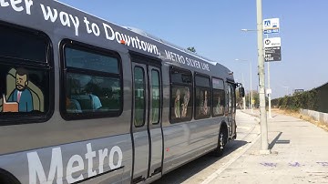 LACMTA Silver Line 2008 NABI Metro 45C "Compobus" CNG 8365 on Route 910