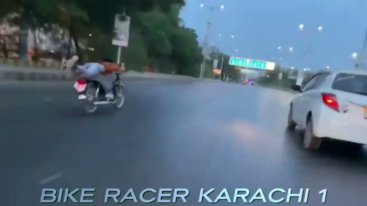 Big Cs Bike Race Karachi Track Shah Rah E Faisal | Rider Subhan Patni Vs Sheroz