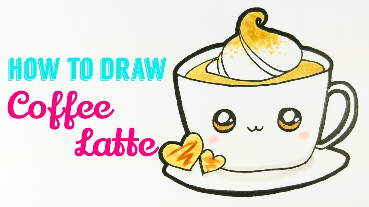 Easy Cute Drawings Coffee How to draw coffee cup easy how to draw ...