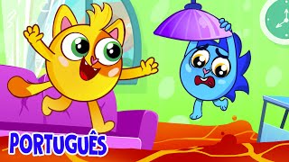 Canção "O chão é lava" | Canções Infantis com Baby Zoo Português 😻🐨🐰🦁 screenshot 5