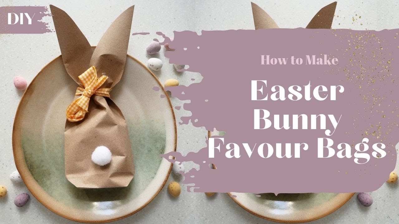 How to Make an Easter Bunny Favour Bag | Easter Crafts
