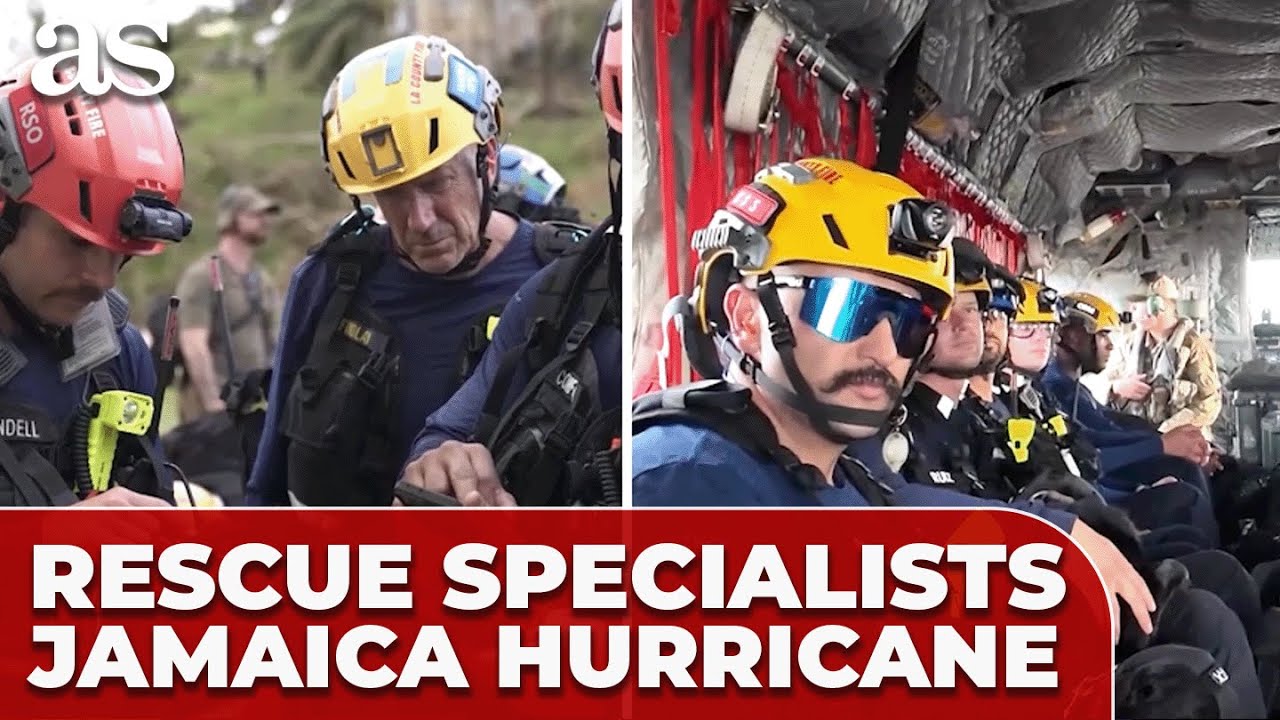 LOS ANGELES URBAN SEARCH and RESCUE SPECIALISTS RUSH to help hurricane-Hit JAMAICA