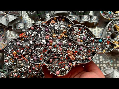 Satisfying SILVER Soap and Clay Cracking, Foam Crushing, Scratching Sounds: Relaxing ASMR Triggers