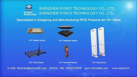 Small Integrated UHF RFID reader with 5dBi antenna from SYSIOT RFID Manufacturer