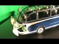 Setra S6 Bus Baujahr 1956 blau / weiß 1:18 Schuco