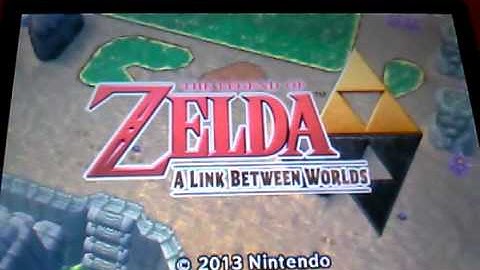 A Link Between Worlds Title Screen