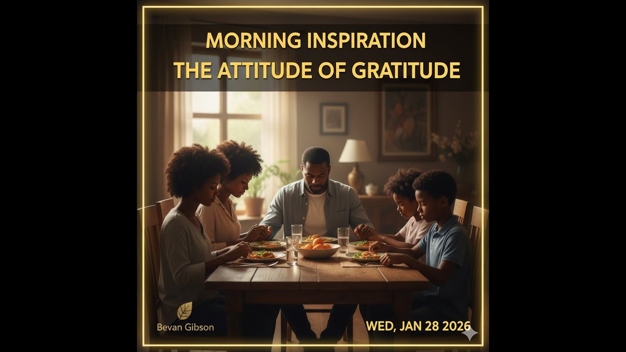 The Attitude of Gratitude: Morning Inspiration with Bevan Gibson- Wednesday 28 January 2026.