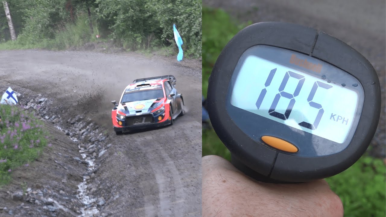 WRC Rally Finland 2023 | INSANE RADAR SPEED (185 KM/H !) | @AP90Video
