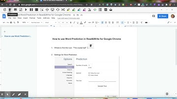 How to use Word Prediction in Read&Write for Google Chrome