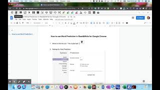 How to use Word Prediction in Read&Write for Google Chrome