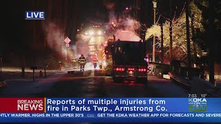 Firefighters Tackle Fire On Dime Road In Armstrong County