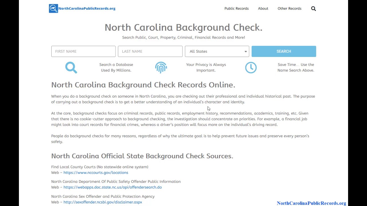 North Carolina Public Records Online Search Guide YouTube North Carolina Public Records Online Search Guide YouTube