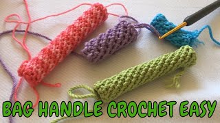 Spi̇ral Çanta Sapi Yapimi İshane İşi̇ Handle Crochet