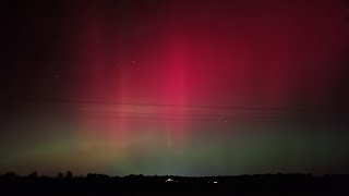 Aurora Borealis - Northern Lights - Timelapse - 360° - Hannibal Missouri 
