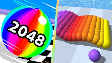 Ball Run 2048 Vs Canvas Run Pro Levels iOS,Android Gameplay Walkthrough Update Maxtrailers VR6LBQ2