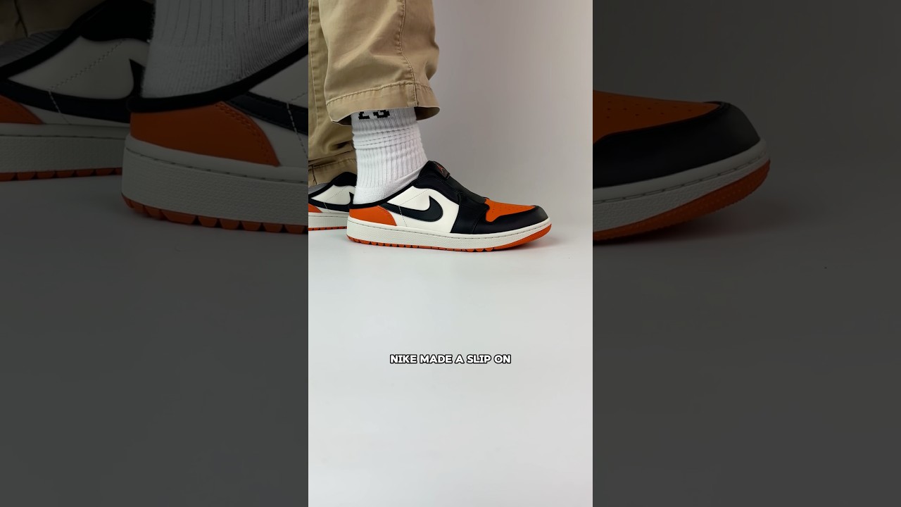 Nike Made Slip On Jordan 1s (Jordan 1 Golf Mule Shattered 