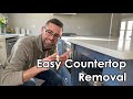 Easily remove countertops without damage