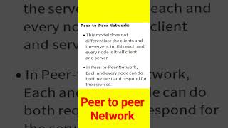 Peer to peer Network