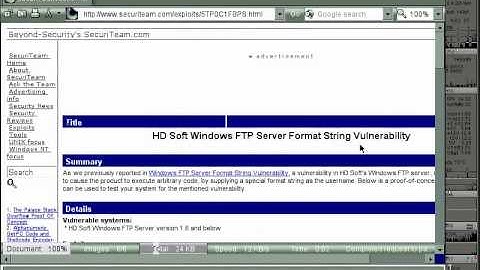 DoS attack against Windows FTP Server - DoS