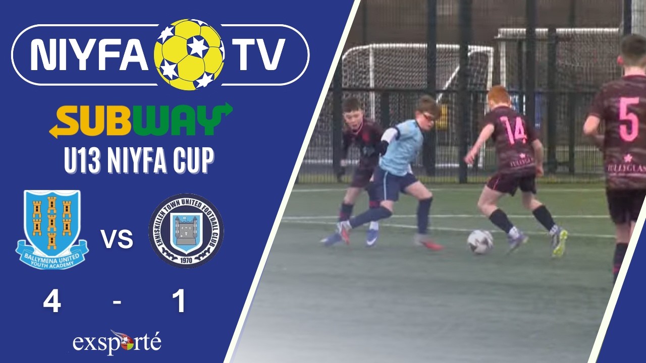 NIYFA TV - U13 Ballymena United YA v Enniskillen Town United  (14/02/2026)