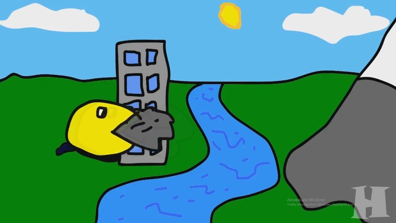 Очень голодный Пакмен / Very hungry Pacman (animation) - YouTube