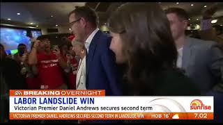 Labor Landslide win || Victorian premier Daniel Andrews secures second term
