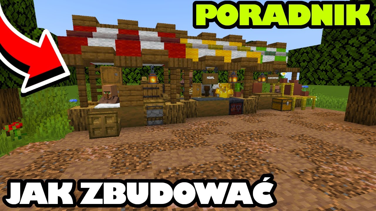 Stragan Mc JAK ZBUDOWAĆ ŁADNY STRAGAN POD SKOSEM W MINECRAFT *mój głos* - YouTube