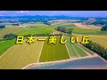 ドローン空撮4Kウルトラハイビジョン 美瑛空撮