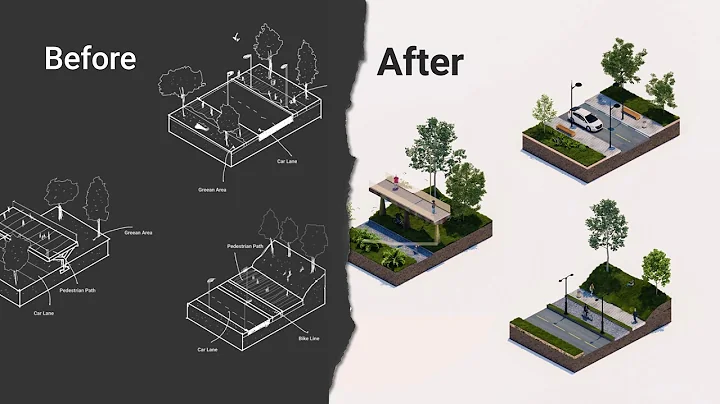 Orthographic mode in Lumion 11 for Urban Diagrams (From an idea to a render)