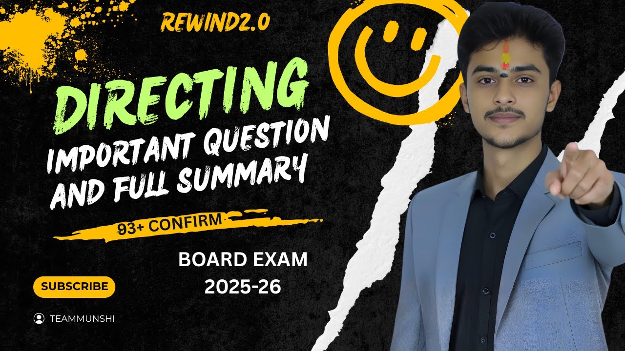 One shot - Directing / Chapter 7 / Most important questions / Rewind2.0🔥💯