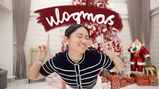 vlogmas day 01 ♡ christmas decor at home \& online shopping haul