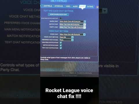 Video: Har rocket league röstchatt?