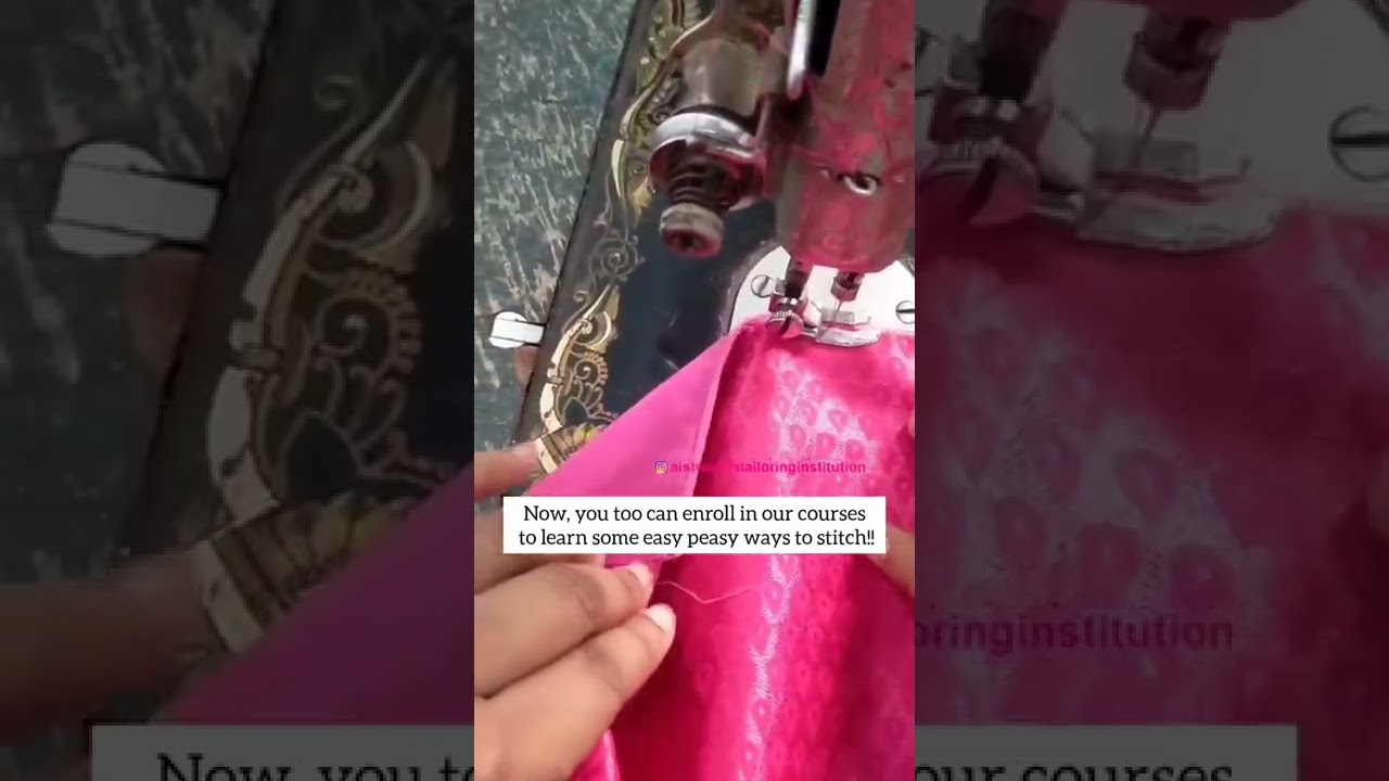 Easy invisible piping using double footer. Learn new techniques of sewing. Online & Offline classes