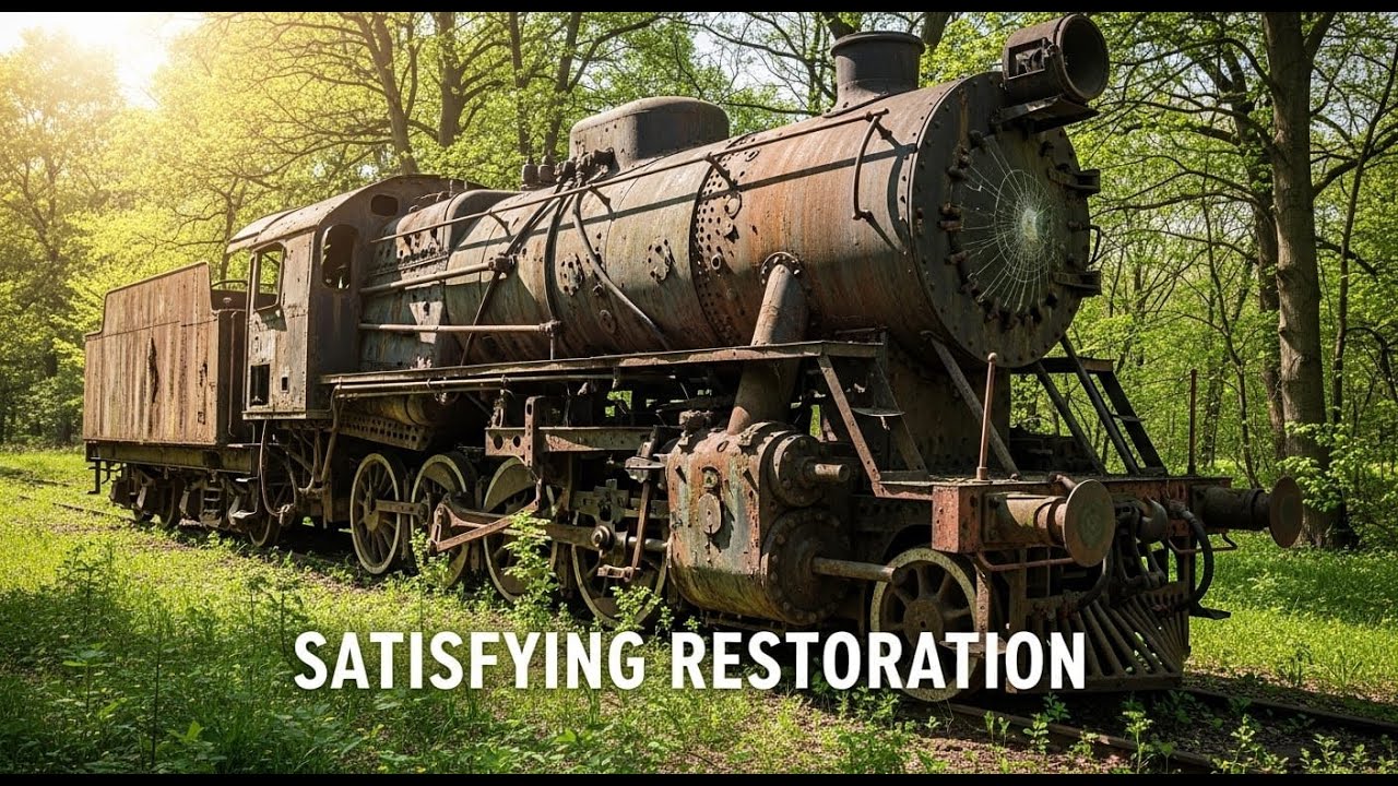 ASMR Restoration 😱 | Abandoned Nightmare Train Found in the Forest — Full Rebuild