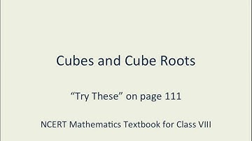 Math :: NCERT :: Class 8 :: Ch 7 Cubes & Cube Roots :: Page 111 - "Try These" Part I