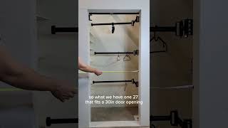 Be Clever Company Clever Closet Rod Rotating Closet Arm Fit Within 24 Measuring For Door Sizes!