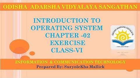 OAV CLASS 6th CHAPTER 2 OPERATING SYSTEM #CLASS VI #OAVS