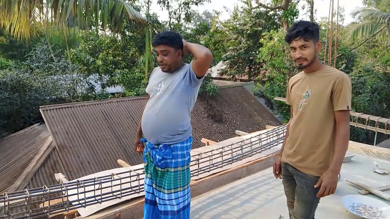 ছাদের বিম  বাধা  শিখুন।