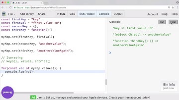Maps and Sets | Keeping Up With the Javascripts (JS ES6)
