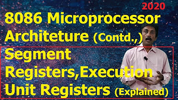 8086 Microprocessor Architecture (Contd.,) | Execution unit registers & Bus Interface Unit Registers