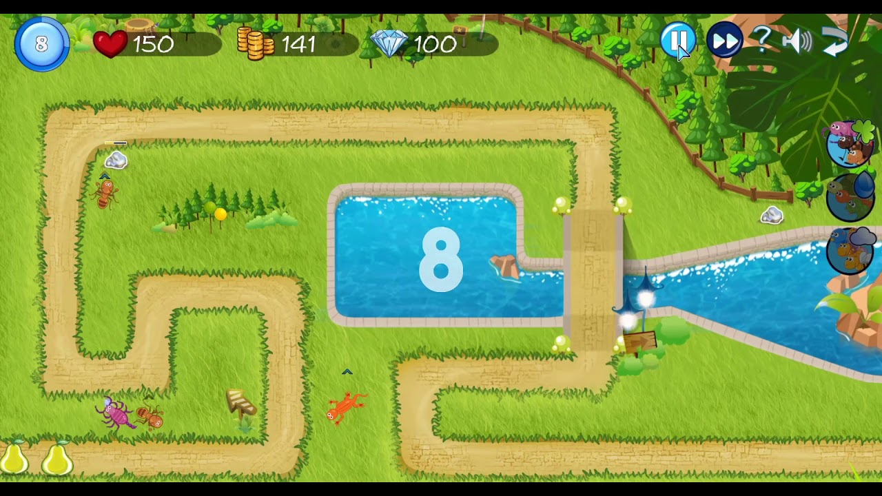 fruit-tower-defense-level-1-easy-youtube