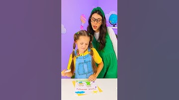 ✂️ DIY WRITING STENCIL — MOM’S HACK! 😂 #shorts #kids