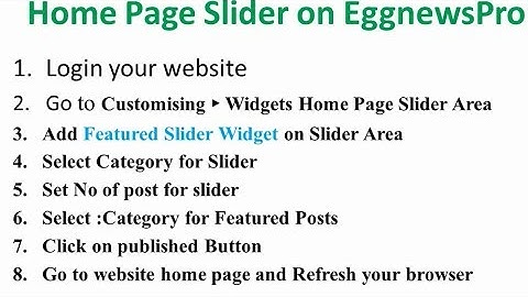 EggNews Pro Home Page Slider Area Video
