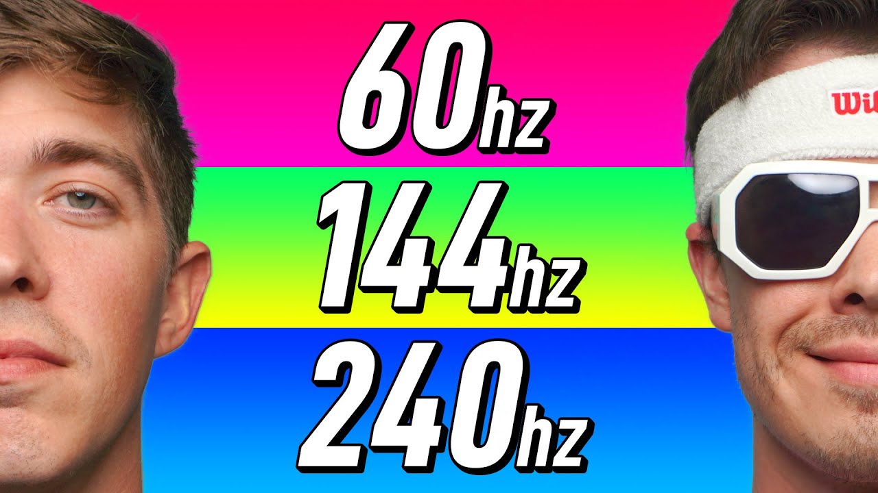 60hz vs 144hz vs 240hz TEST | Does Framerate Matter?