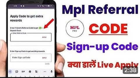 MPL App Referral Code 👇| MPL Sign Up Code | Apply Code to Get Extra 🤑Rewards #mpl #win #mpltricks