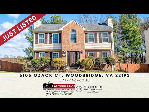 6106 Ozack Court, Woodbridge, VA home video tour