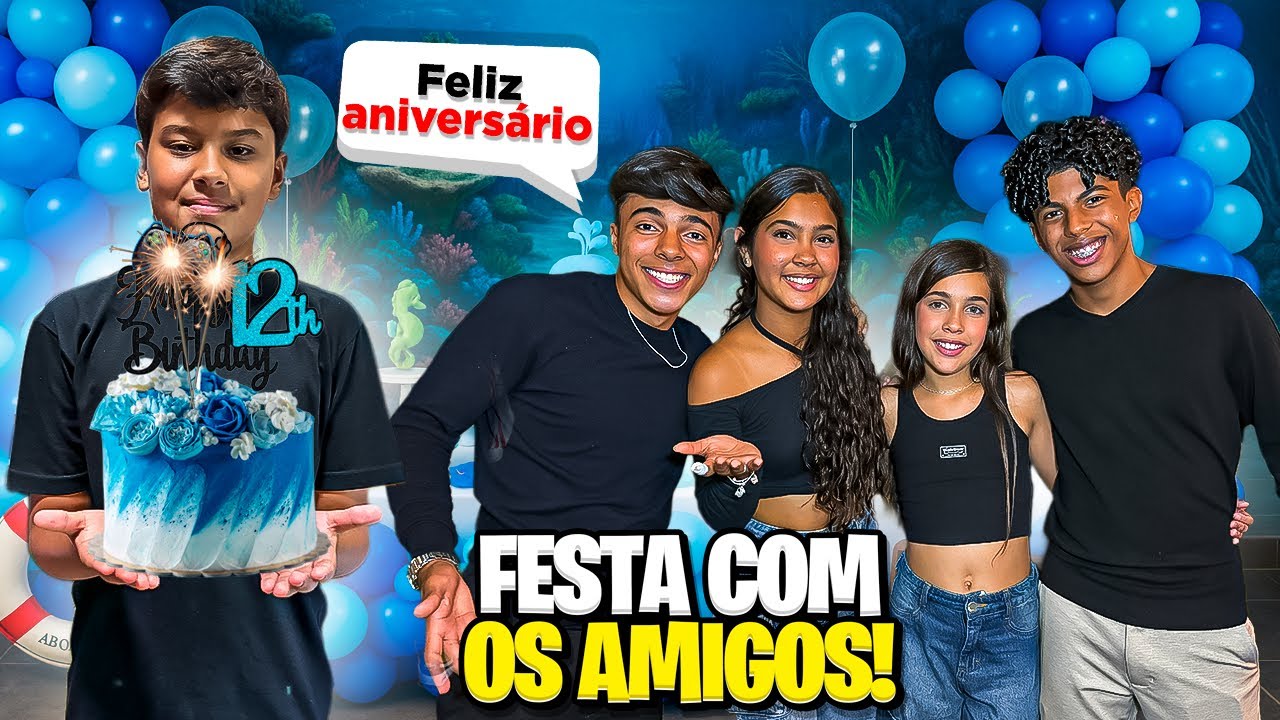 ESTEVÃO E GABRIEL ENCONTRARAM AS IRMÃS PINA EM UMA FESTA DE ANIVERSÁRIO!🥳 *tudo que rolou na festa