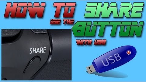 LETS TALK: How to use the PS4 share Button WITH USB