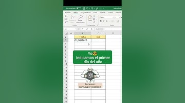 FECHAS AUTOMÁTICAS en EXCEL #superexcel #excel #tutorial #cursoexcel #excelparatodos #shorts