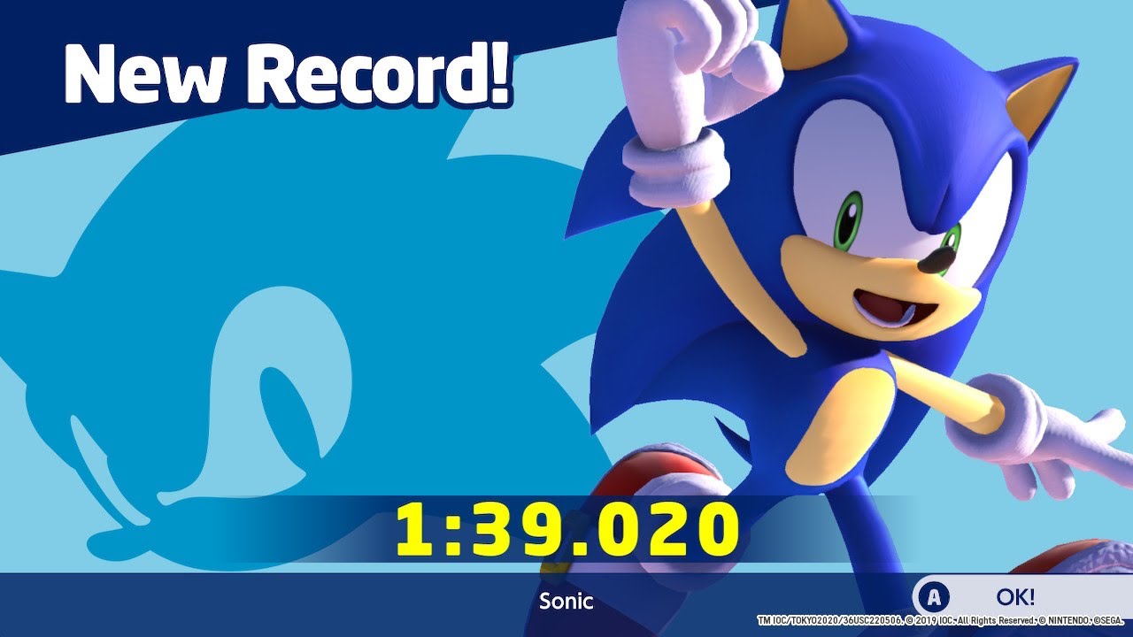 (Former WR) Mario & Sonic 2020: Dream Racing speedrun in 1:39.020